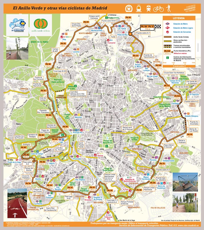 rutas en bici por Madrid en el Anillo Verde
