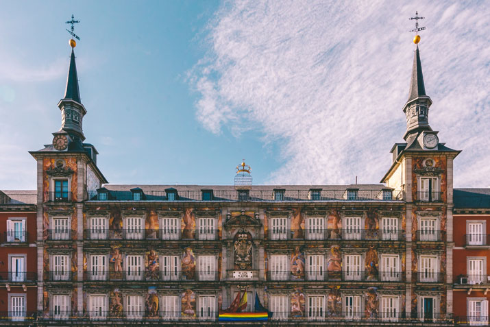 Fachada de la Plaza Mayor, uno de los monumentos de Madrid