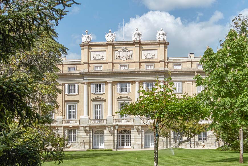 Fachada exterior del Palacio de Liria en Madrid
